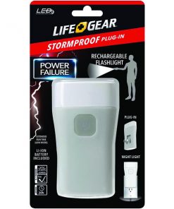 Life+Gear AA38-60635-RED 25-Lumen Stormproof Power Failure Night-Light & Flashlight