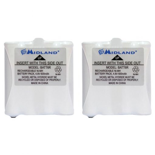 Midland(R) AVP8 2-Way Radio Accessory (2 pk of GMRS Batteries for 200 & 300 Series Radios)