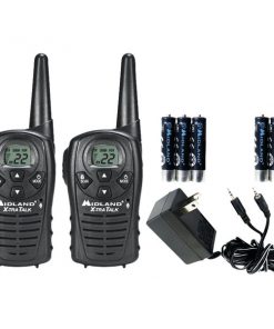 Midland(R) LXT118VP 18-Mile GMRS Radio Pair Value Pack with Charger & Rechargeable Batteries