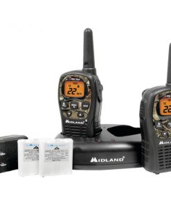 Midland(R) LXT535VP3 24-Mile Camo GMRS Radio Pair Value Pack with Drop-in Charger & Rechargeable Batteries