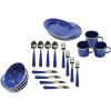 Stansport(TM) 11220 Enamel Camping 24-Piece Tableware Set