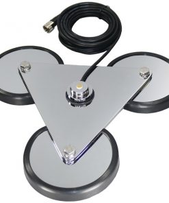 Tram(R) 12692 Tri-Magnet NMO Antenna Mount with Rubber Boots & 18ft RG58A/U Coaxial Cable