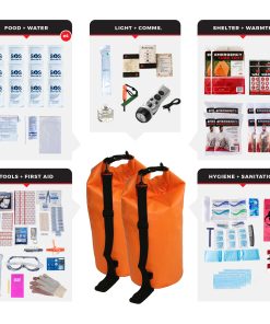 4 Person Comfort Survival Kit, Dry Bag